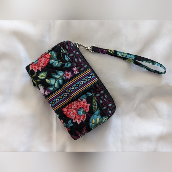 NWOT Vera Bradley Iconic RFID Combo Wristlet in Vines Floral - Picture 1 of 8